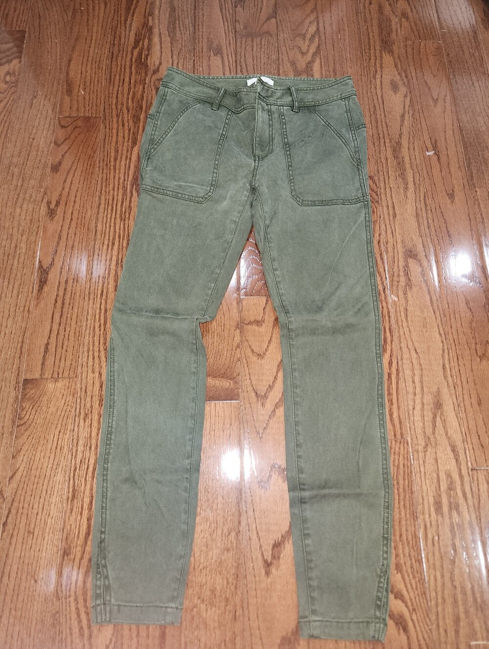 New LOFT Army Green Utility-Style Stretch Pants